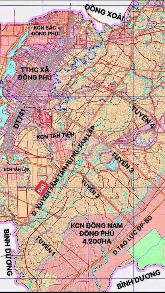 bán đất mặt tiền xuyên tâm đồng phú bình phước